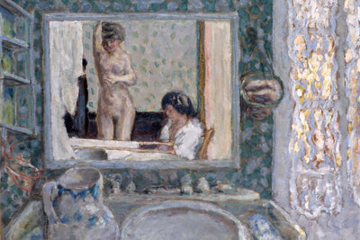 THE MIRROR IN THE GREEN ROOM - Museum Quality Art