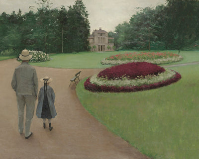 THE PARK OF THE CAILLEBOTTE ESTATE IN YERRES - Museum Quality Art