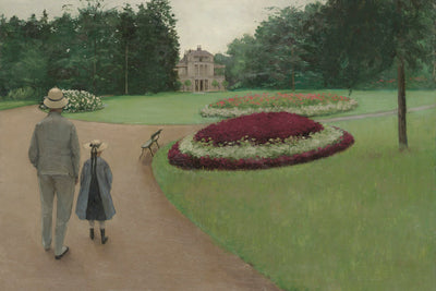 THE PARK OF THE CAILLEBOTTE ESTATE IN YERRES - Museum Quality Art