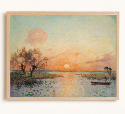 The Pond at Sunset
