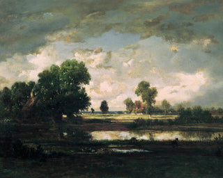 THE POOL WITH A STORMY SKY