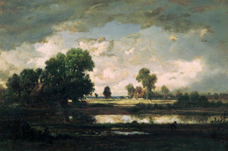 THE POOL WITH A STORMY SKY