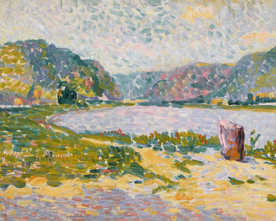THE RHINE, BEND OF THE SOURIS AT MIDDAY - Museum Quality Art