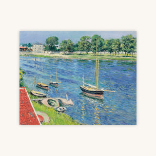 THE SEINE AT ARGENTEUIL, BOATS AT ANCHOR — Primary Image