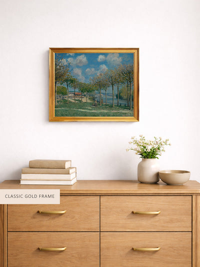 THE SEINE AT BOUGIVAL ALFRED SISLEY - Museum Quality Art