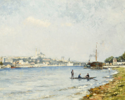 THE SEINE AT PASSY - Museum Quality Art