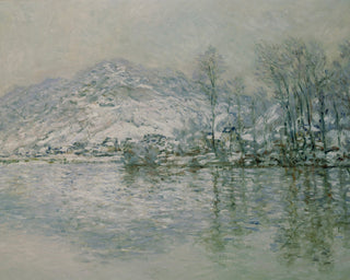 THE SEINE AT PORT VILLEZ IN WINTER