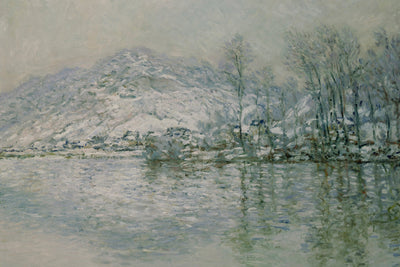 THE SEINE AT PORT VILLEZ IN WINTER