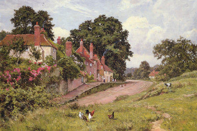 THE TERRACE AT FITTLEWORTH, SUSSEX - Museum Quality Art