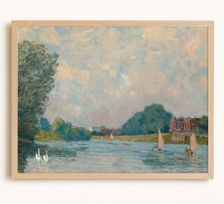 THE THAMES AT HAMPTON COURT - Museum Quality Art