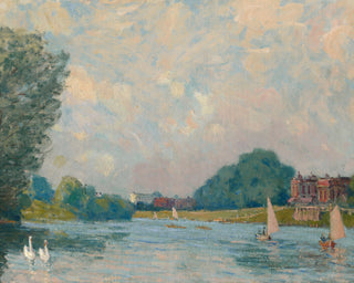 THE THAMES AT HAMPTON COURT