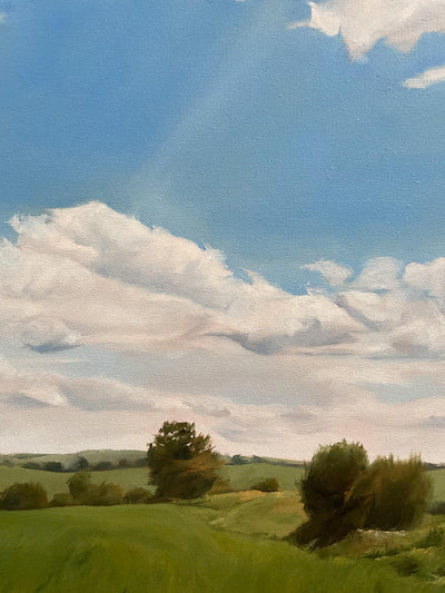THESE OLD COUNTRY LANES - 24X24" OIL ON CANVAS