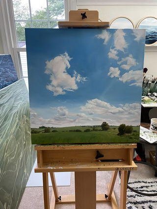 THESE OLD COUNTRY LANES - 24X24" OIL ON CANVAS