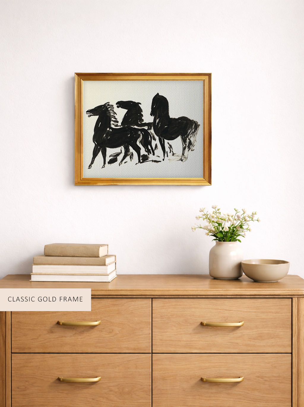 Three Black Horses - Leo Gestel Art Prints - Museum Quality Art