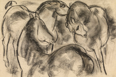 THREE HORSES SKETCH