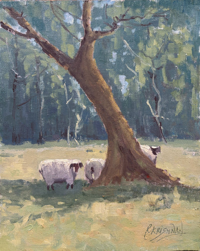 Three Musketeers - 11.5x13.5" Oil on Canvas, Framed