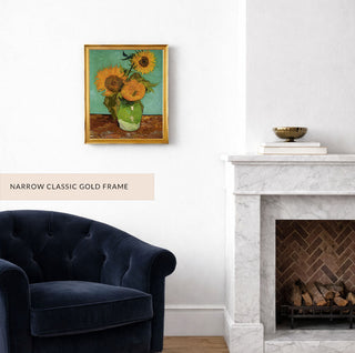 Three Sunflowers in a Vase