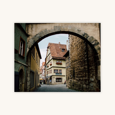 THROUGH AN ARCH IN ROTHENBURG OB DER TAUBER — Primary Image