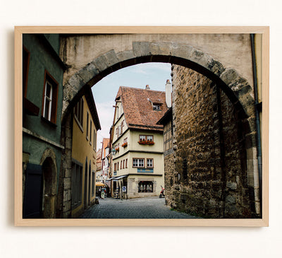 Through an Arch in Rothenburg Ob Der Tauber