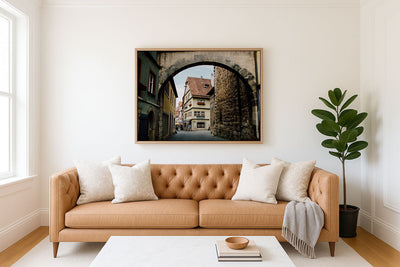 Through an Arch in Rothenburg Ob Der Tauber