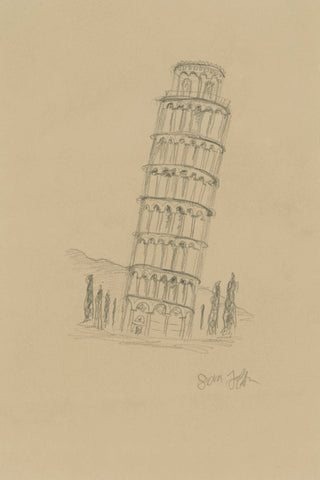 Tower of Pisa Drawing