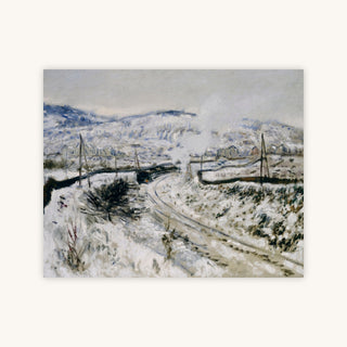 TRAIN IN THE SNOW AT ARGENTEUIL — Primary Image