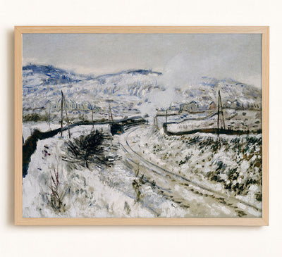 Train in the Snow at Argenteuil