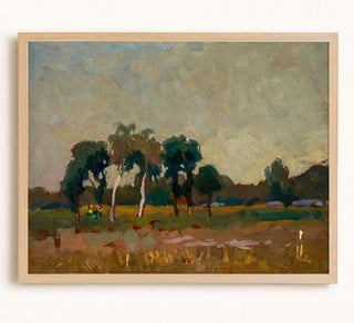 TREES ON THE MEADOW - Museum Quality Art