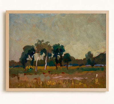 TREES ON THE MEADOW - Museum Quality Art