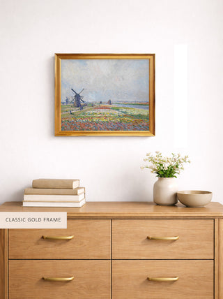 TULIP FIELDS NEAR THE HAGUE - Museum Quality Art