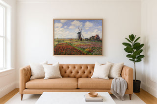 Tulip Fields with the Rijnsburg Windmill