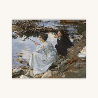 TWO GIRLS FISHING — Primary Image