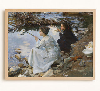 Two Girls Fishing