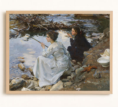 Two Girls Fishing