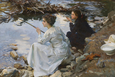 Two Girls Fishing