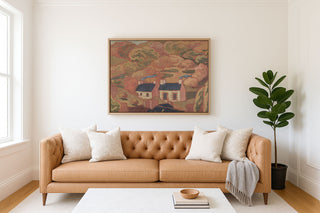 TWO THATCHED COTTAGES - Museum Quality Art