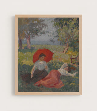 Two Women Resting in a Landscape