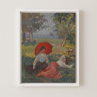 Two Women Resting in a Landscape