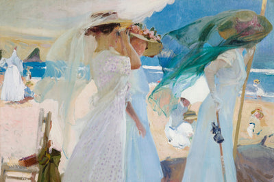 UNDER THE AWNING ZARAUTZ - Museum Quality Art