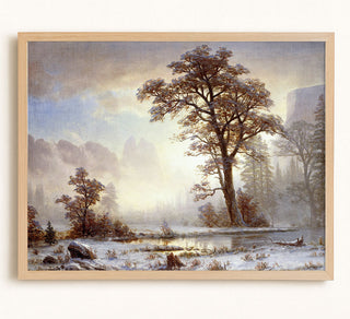 Valley of the Yosemite - Snow Fall