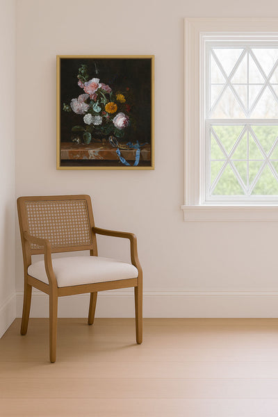 VANITAS FLOWER STILL LIFE - Museum Quality Art