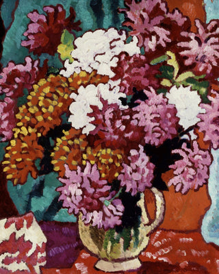 VASE OF DAHLIAS