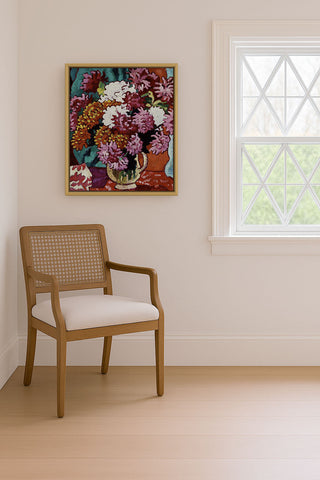 Vase of Dahlias