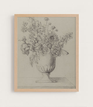Vase of Flowers, Sketch
