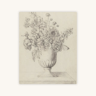 VASE OF FLOWERS, SKETCH — Primary Image