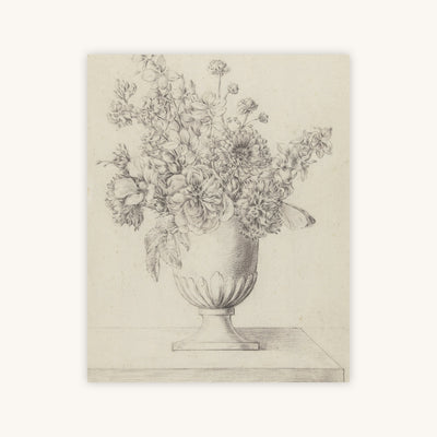 VASE OF FLOWERS, SKETCH — Primary Image