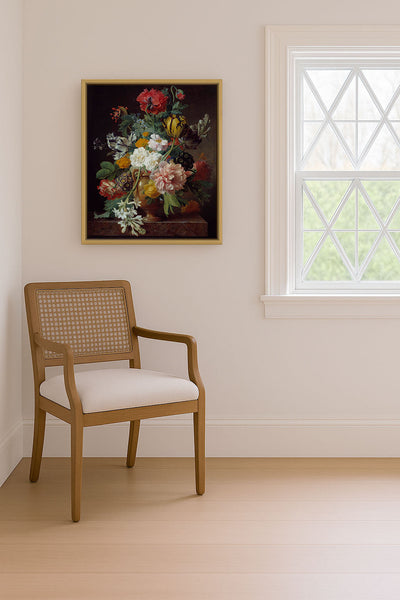 VASE OF FLOWERS WITH TUBER CASSEE - Museum Quality Art