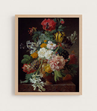 VASE OF FLOWERS WITH TUBER CASSEE - Museum Quality Art
