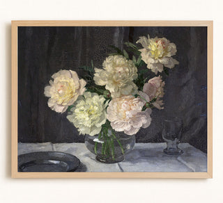VASE OF PEONIES - Museum Quality Art