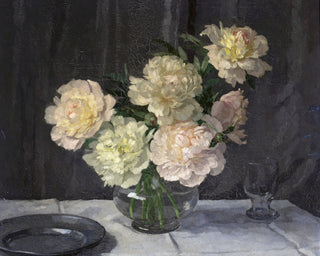 Vase of Peonies